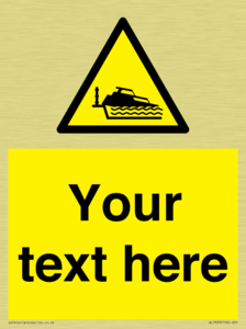 Custom warning grounding cruiser on lock cill